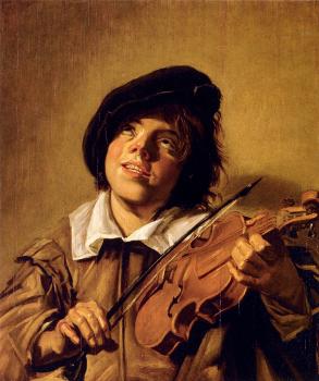 Frans Hals : Boy Playing A Violin